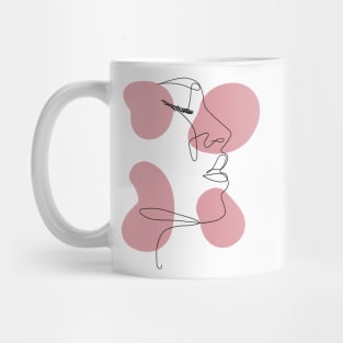 Line art woman Mug